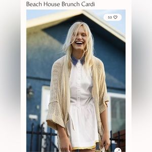 🆕 FREE PEOPLE Beach House Brunch Cardi